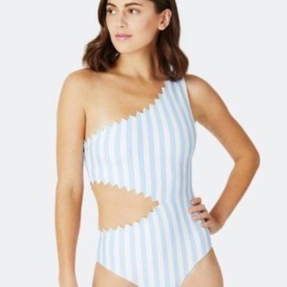 Onia Betty Shark Bite Stripe One Piece Bathing Suit XS - Picture 1 of 8